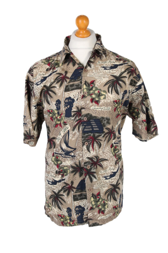 Hawaiian Shirt 90s Retro Summer Aloha Multi L