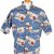 Hawaiian Shirt 90s Retro Summer Aloha Blue M