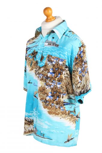 Vintage Hawaiian Shirt Easy Bird Beach Printed L Multi SH3448-97990