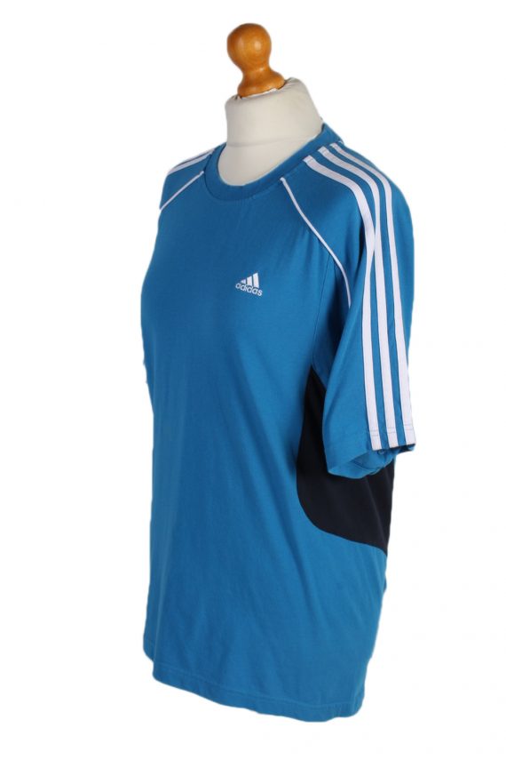 Adidas T-Shirt 90s Retro Blue L