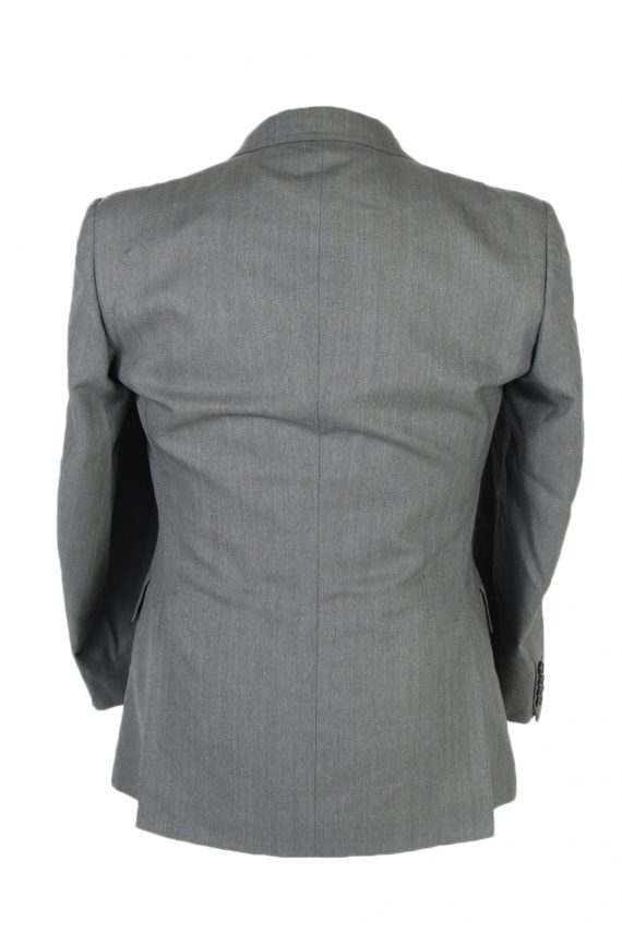Vintage Burberry's Plain Classic Blazer Jacket Chest 40 Grey HT2360-99156