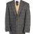 Harris Tweed Blazer Jacket Windowpane Classic Grey L