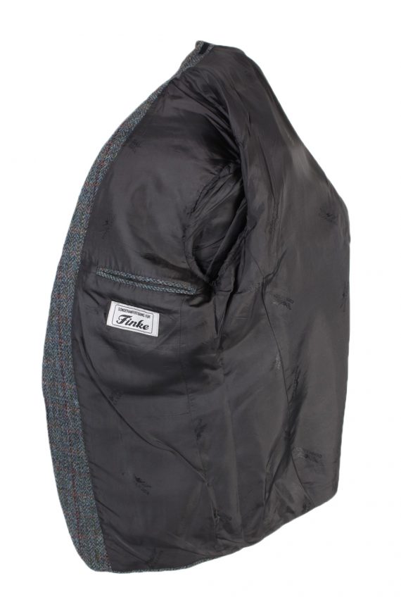 Vintage Harris Tweed Commander Window Pane Patched Blazer Jacket Chest 45 Multi HT2467-100315