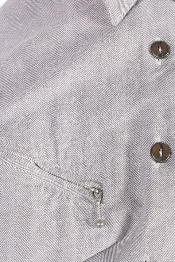 Flannel Checkshirt 90s Retro Women Grey L