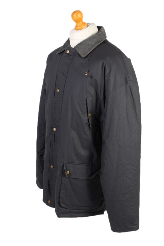Vintage Waterproof Raincoat Casual Wisent XXL Navy