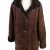 Shearling War Jacket Vintage Sheepskin Leather XL Brown
