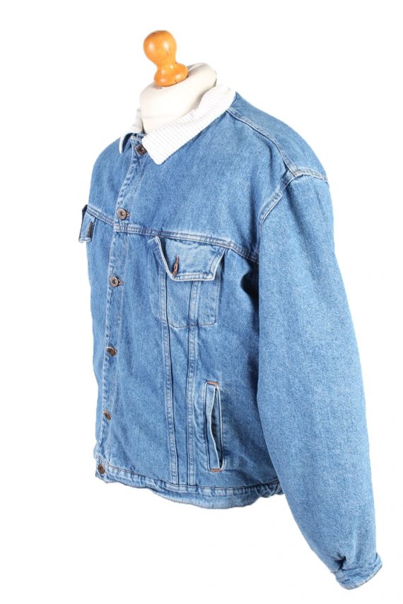 Vintage Westerns Denim Jacket Sherpa L Blue -DJ1503-103575