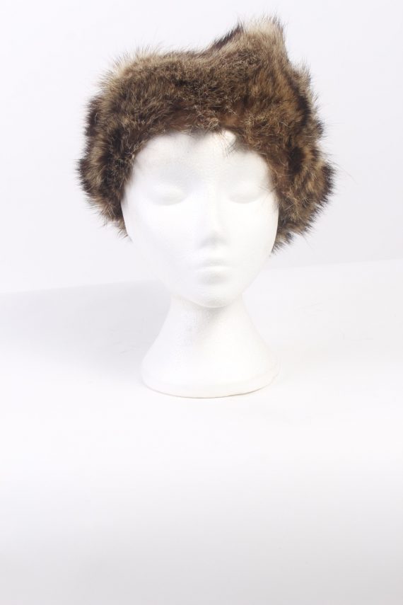 Vintage Fur Canadian Style Genuine Hat Mocha HAT265-102535