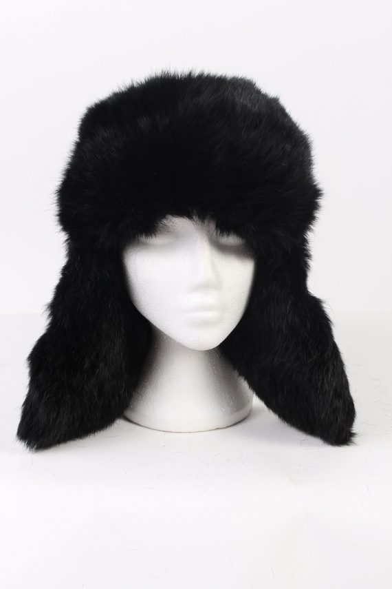 Vintage Fur Hat Canadian Style Faux