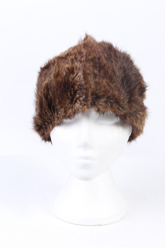 Vintage Fur Hat European Style Faux