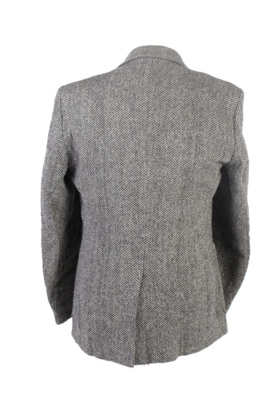 Harris Tweed Blazer Jacket Pierre Cardin Plain Grey M