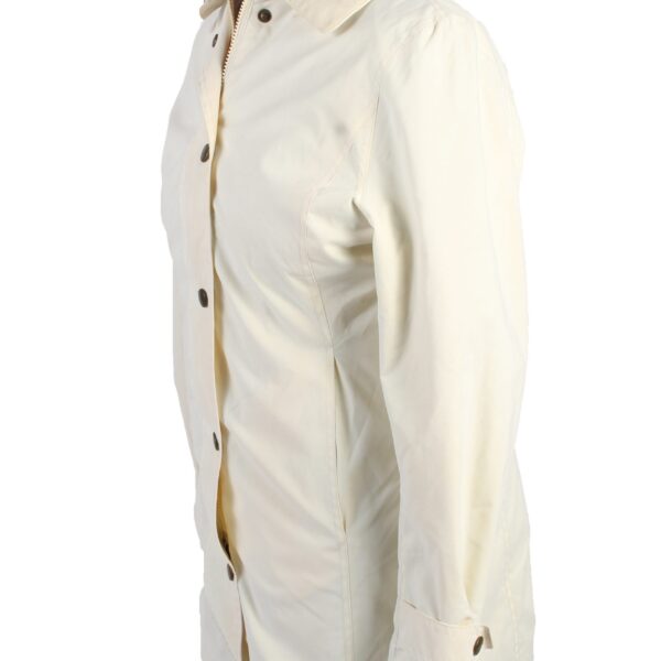 Vintage Barbour Coat Jacket Women Waterproof S White