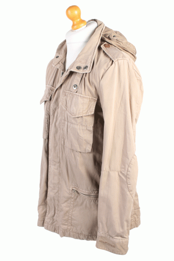 Vintage Tommy Hilfiger Coat Jacket Casual M Beige -C1416-104374