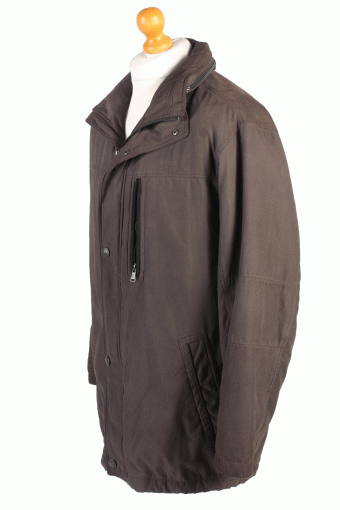 Pierre Cardin Coat Winter Smart Designer L Brown -C1436-104450