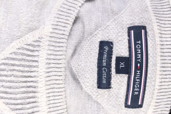 Vintage Tommy Hilfiger Casual Jumper Winter Long Sleeve XL Grey -IL1669-104647