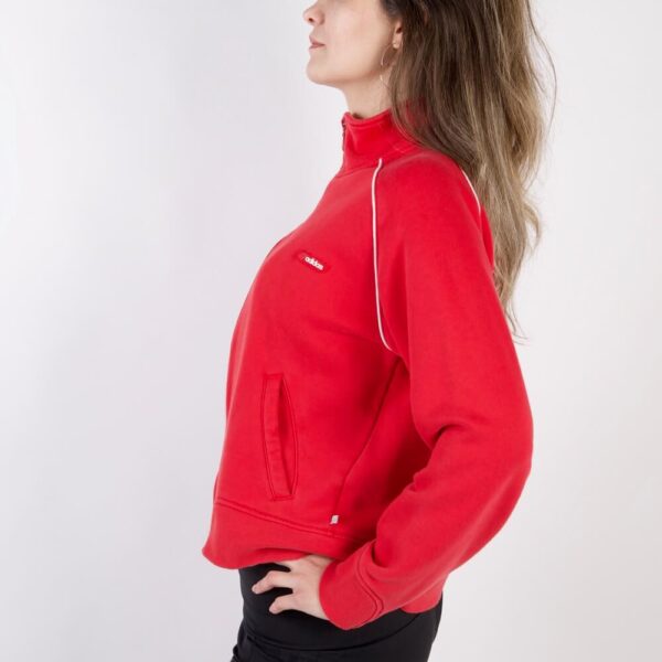 Adidas Track Top High Neck 90s Red M