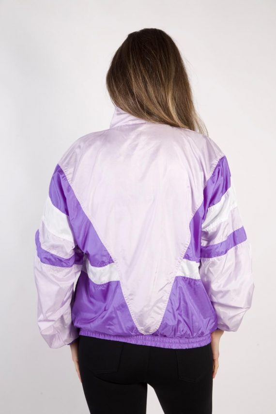90s Retro Track Top Shell High Neck Lilac S