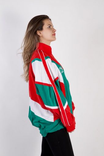 90s Retro Track Top Shell High Neck Red XL