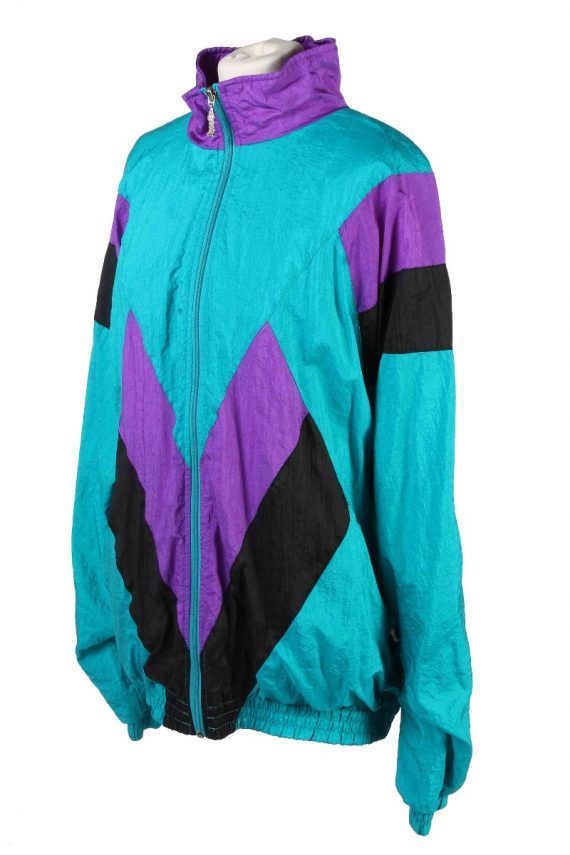Rodeo Shell Track Top High Neck 80s Retro XL