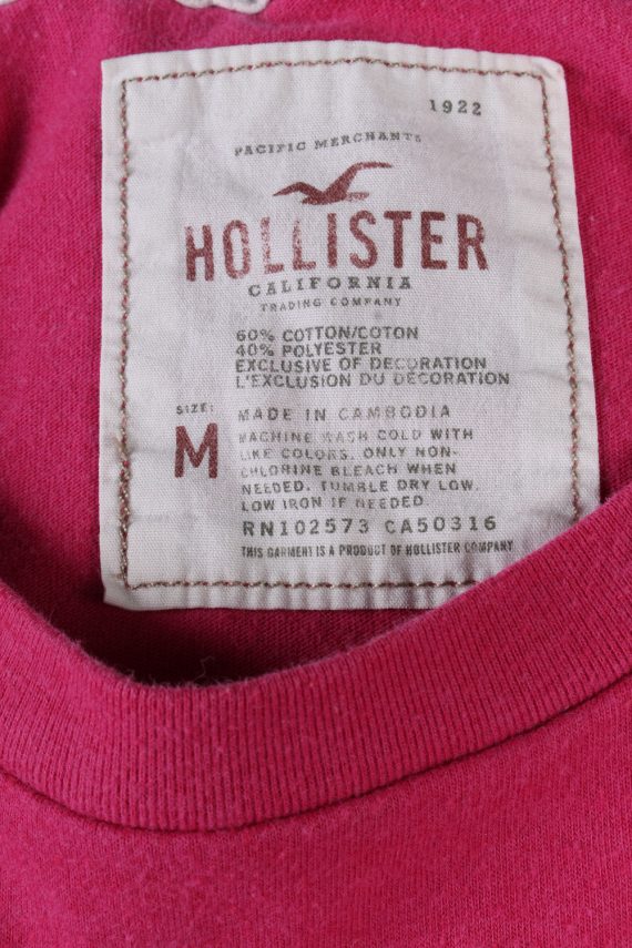 Vintage Hollister T-Shirt M Pink TS379-109657