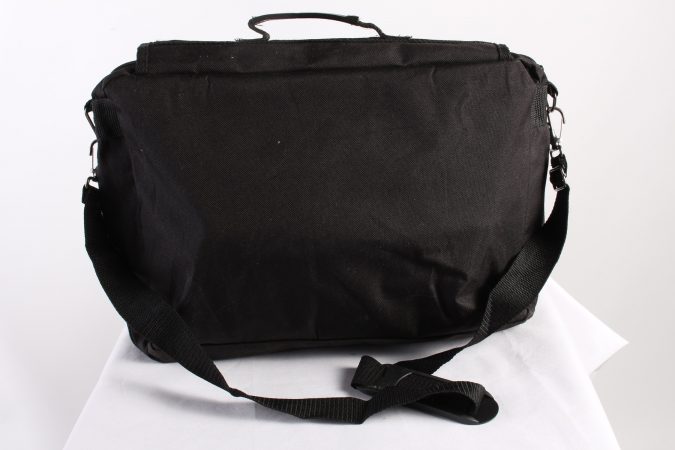 Vintage Briefcase Business Work Unisex Bag Adjustable Strap Black