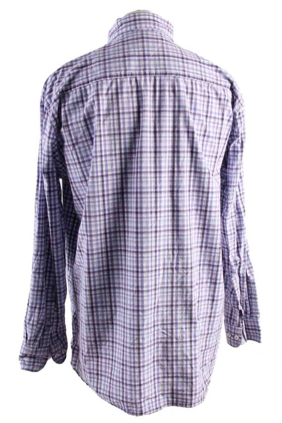 Mens Tommy Hilfiger Checke Printed Long Sleeve Shirts Lilac XL