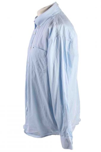 Vintage Mens Tommy Hilfiger Cotton Long Sleeve Shirts XL Blue SH3916-115204