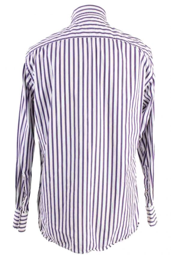 Mens Tommy Hilfiger Stripe Long Sleeve Shirts Purple L