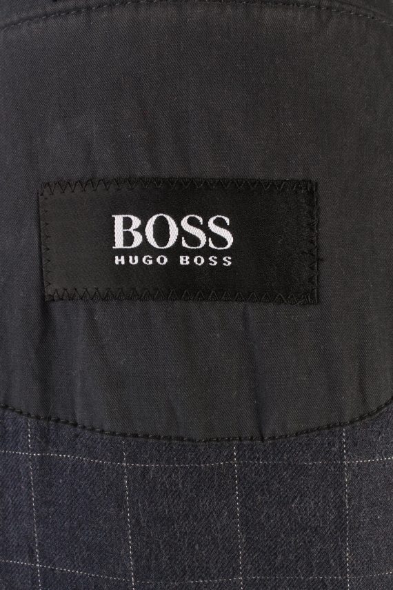 Vintage Hugo Boss Classic Jacket Coat Chest 52 Dark Blue