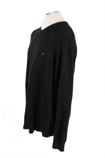 Vintage Tommy Hilfiger Sweater Pullover XXL Black -IL1773-116867