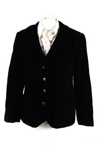 Vintage Soft Velvet Jacket Black