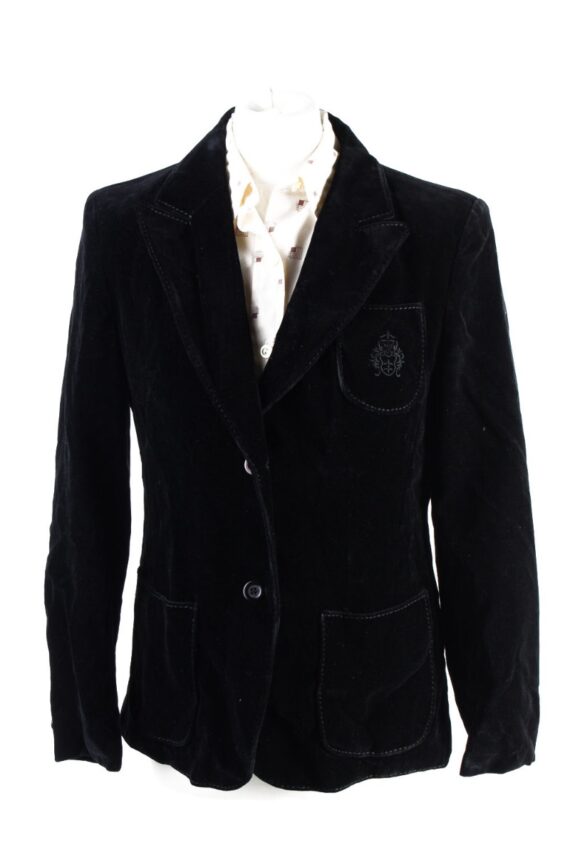 Vintage Sixth Sense Soft Velvet Jacket 40 Black -C1645-0