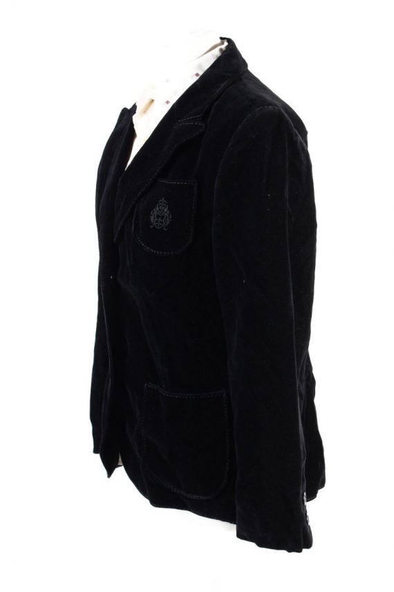 Vintage Sixth Sense Soft Velvet Jacket 40 Black -C1645-117823