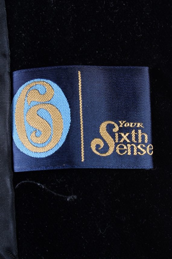 Vintage Sixth Sense Soft Velvet Jacket 40 Black -C1645-117825