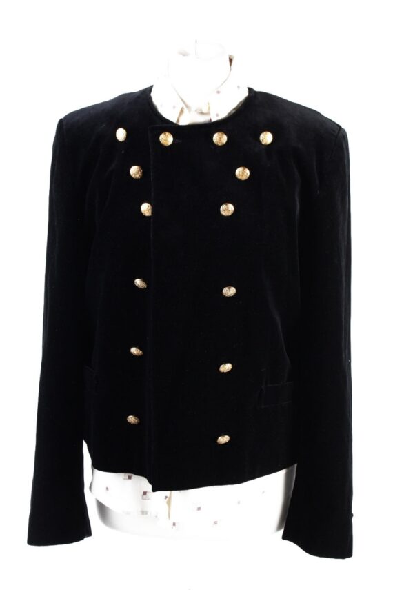 Vintage Soft Velvet Jacket 12 Black