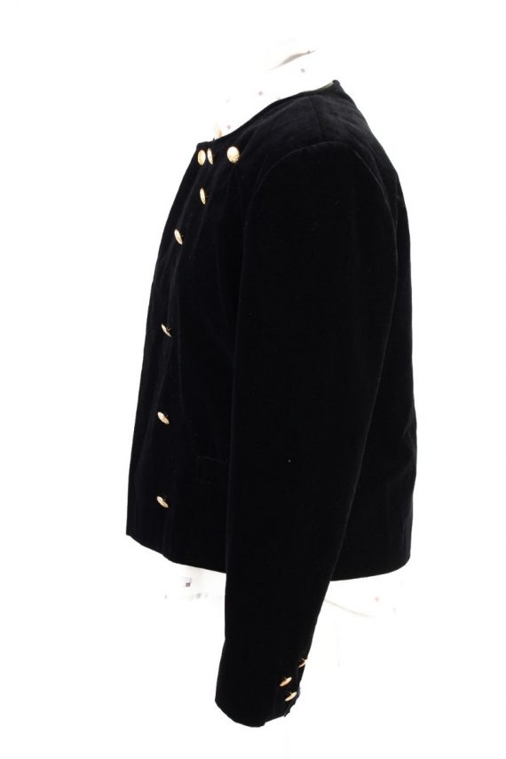 Vintage Soft Velvet Jacket 12 Black