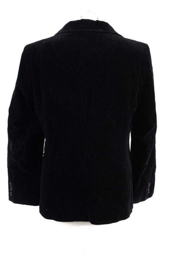 Vintage Britta Model Soft Velvet Jacket 42 Black