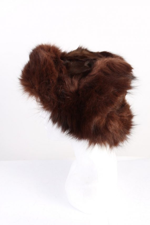 Vintage Fur Country Style Genuine Hat Brown HAT456-117252