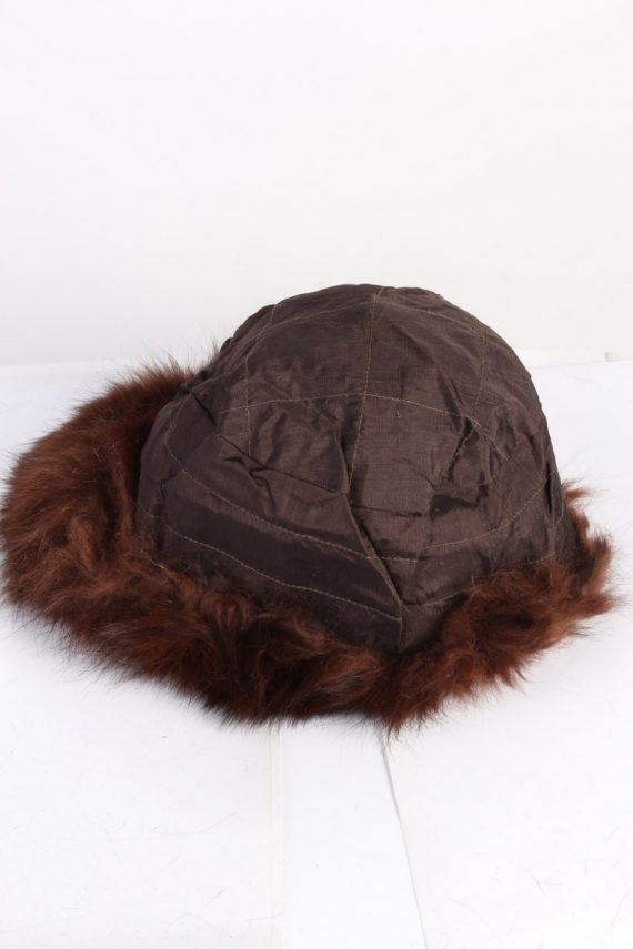Vintage Fur Country Style Genuine Hat Brown HAT456-117254