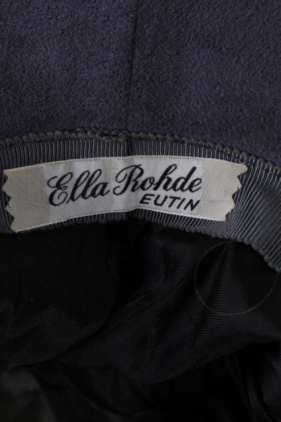 Vintage Ella Rohte Eutin Trilby Hat 1990S Fashion Blue HAT568-119151