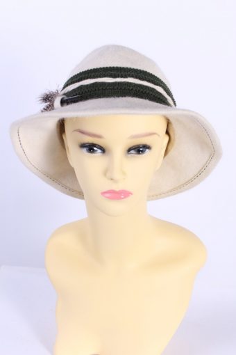 Vintage Mayser Modell Trilby Hat With Feather