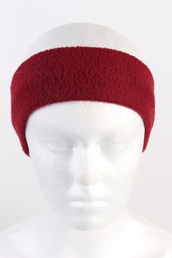 Vintage Fleece Headband Red HB079-0