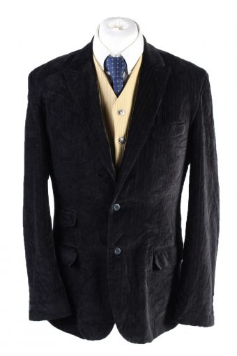 Vintage Original Wear K. Soft Velvet Blazer Jacket 52 Black