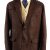 Vintage Per Luomo Soft Velvet Blazer Jacket 58 Brown