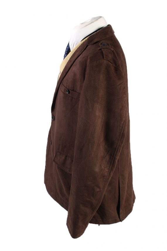 Vintage Per Luomo Soft Velvet Blazer Jacket 58 Brown -C1749-121090