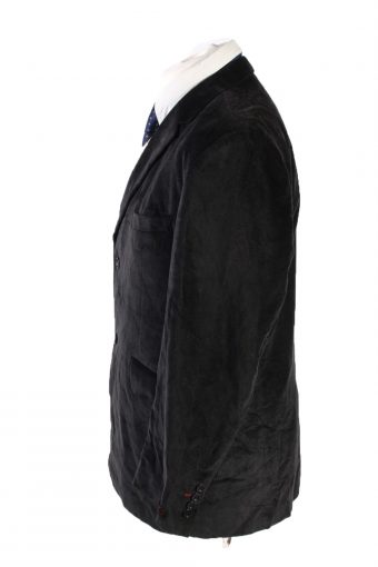 Vintage Kamao Soft Velvet Blazer Jacket 54 Black