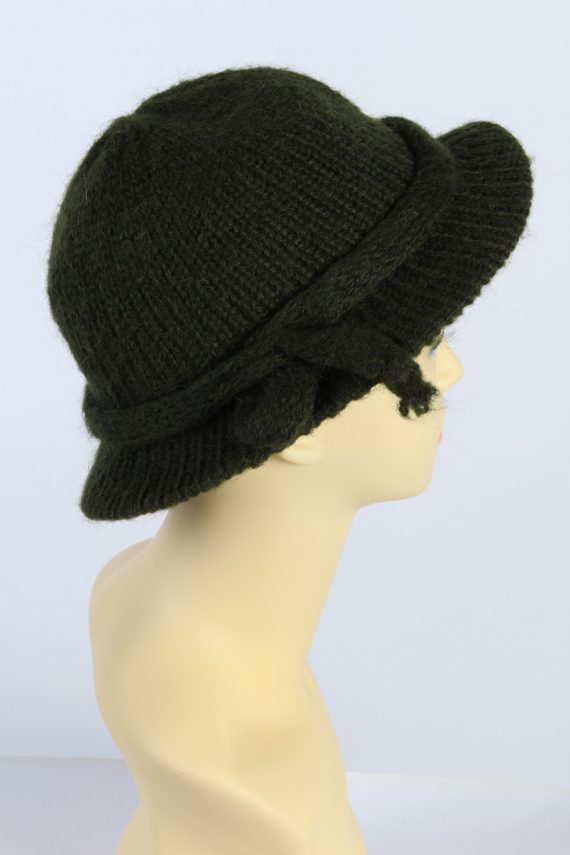 Vintage Knit Winter Hat Brimmed Warmest Lined Fashion