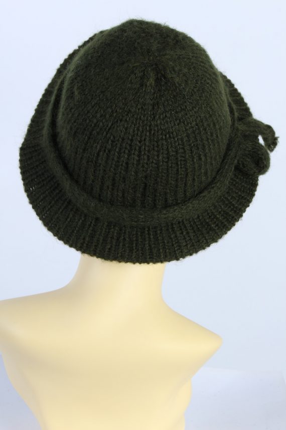 Vintage Knit Winter Hat Brimmed Warmest Lined Fashion
