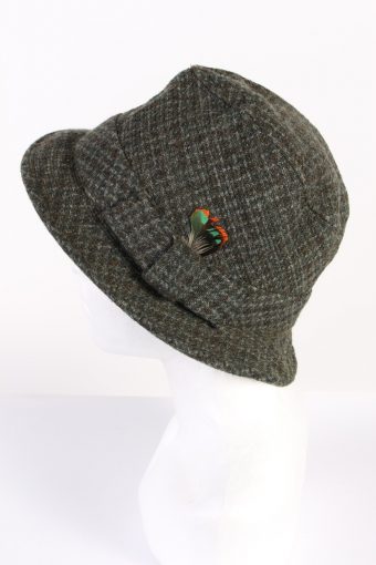 Vintage Pellon 1980s Fashion Trilby Hat Multi HAT632-120115