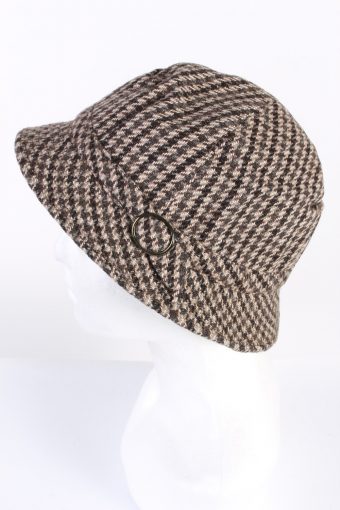 Vintage Wool Blended 1980s Fashion Trilby Hat Multi HAT641-120079
